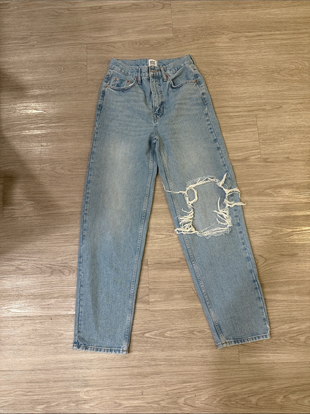 BDG Light Blue Distressed Boyfriend Jeans